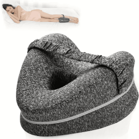 Ergonomic Side Sleeping Pillows Memory Foam Knee Pillow With Strap For Side Sleeper