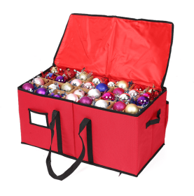 Christmas Ball Ornament Storage Box with Handles Home Box Contributes Slot
