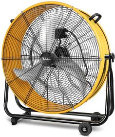 Simple Deluxe 3 Speed Circulation for Industrial, Commercial, Residential, and Shop Use 24 Inch High Velocity Air Movement Heavy Duty Metal Drum