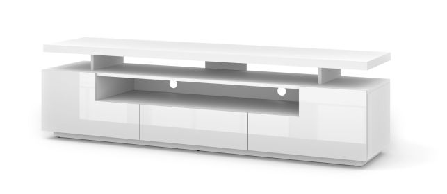 EVA 180 TV STAND / 70,87 in white matt / white gloss