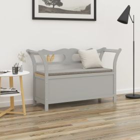Bench Gray 42.1"x17.7"x29.7" Solid Wood Fir