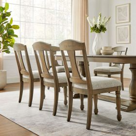 Wooden Frame Upholstered Dining Chairs set of 2,Mid Century Retro Chairs Comfor Kitchen Chairs for Living Room,Restaurant