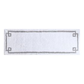 Cotton Tufted Bath Rug 24x72 (Color: as Pic)